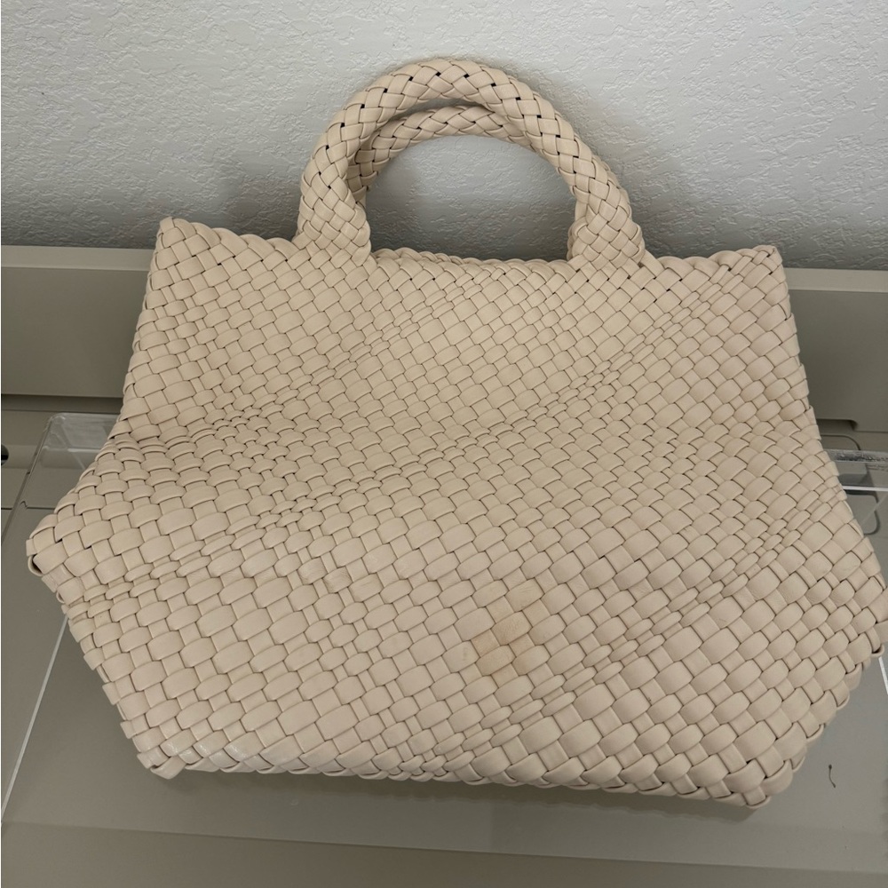 Cream Woven Bag